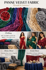 Sedona Designz 100% Panne Velvet Velour Fabric by The Yard, 60 Inches Wide picture