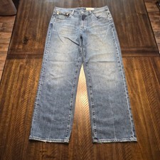 AG Adriano Goldschmied Brinley Crop Jeans Womens 29 Blue Mid Rise Straight G876 picture