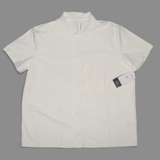 Nike 24.7 PerfectStretch Dri-FIT Snap Button Shirt Mens L Sail HQ6958-133 NWT picture