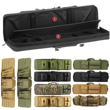 Tactical Rifle Bag Single or Double Case 37-52 Carbine Range Gun Padded Backpack picture