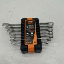 NEW GearWrench Tools 7pc Metric 8-17mm Full Polish NON-RATCHETING Wrench Set NOS picture