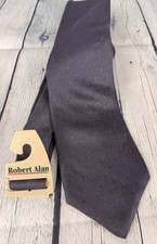 Robert Alan 100% Silk  Dark Blue Necktie picture