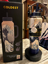 Coldest *BNIB* “The Great Wave” 46oz with Custom Wave Boot & Seashell Charm picture