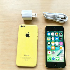 Yellow Apple iPhone 5C - 8 GB / 16 GB / 32GB -Unlocked New battery - Test picture