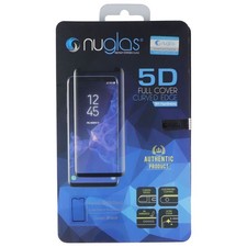Nuglas 5D Full Cover Curved Edge Tempered Glass for LG G8/G8 ThinQ - Black picture