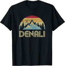 Vintage Mt. Denali National Park Alaska Mountain T-shirt T-Shirt picture