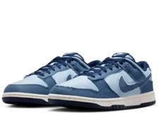 ✔️Nike Dunk🏀 Low Retro Se Light Armory Blue/ Midnight Navy  Men Size 9 Shoes picture