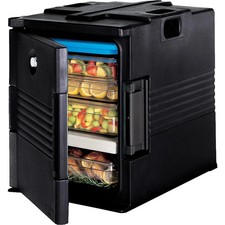 Cambro UPC400110 Camcarrier 60 Quart Black Plastic Insulated Food Pan Carrier picture