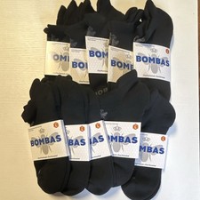 Bombas Unisex large Black Ankle Socks 10 Pack New with Tags picture