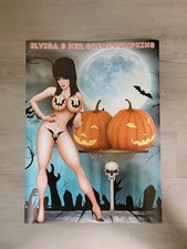 Vintage Retro Poster Elvira Mistress Of  Dark Halloween 18x24 in Classic 80s picture
