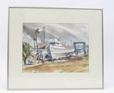 Larry Iwerks, Listed CA Oaks Group Artist Watercolor 