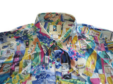 Kahala Men's Size - XL Vintage 90s Wine Hawaiian Shirt picture