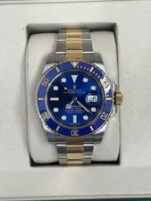 Rolex Submariner 126613LB Silver and Gold Oyster Bracelet with Blue Bezel W & C picture