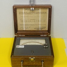 Vtg ALNOR PORTABLE PYROMETER TYPE 4200 ILLINOIS TESTING LABS Untested Wood Box picture