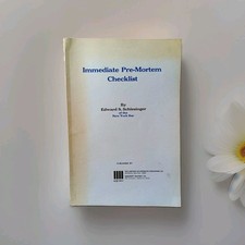 Vintage 1972 Immediate Pre-Mortem Checklist Edward Schlesinger Law Book Pamphlet picture
