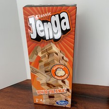 Hasbro Classic Jenga Geniune Hardwood Block Stacking Game for Ages 6+ picture