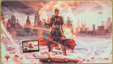 Magali Villeneuve Chandra Torch of Defiance Signed and Stitched Playmat (CoA) picture