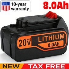 New 20V MAX Li-ion Battery for Black and Decker 20 Volt 8.0Ah LBXR20 LB2X4020 picture