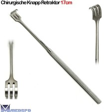 SCHARCE WOUND HOOK 3 TOOTH Tracheal Hook SHARP Surgical Wound Spreader 17cm picture