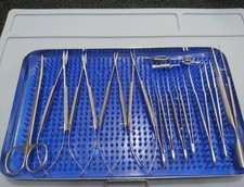 Basic Hand Surgery Set of Micro Surgical Instruments With case picture