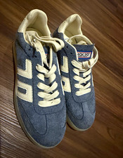 BACK 70 Athletic Streetwear Sneakers Blue/White Suede Low Top WORN ONCE picture
