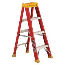Louisville L-3016-04 4 Ft Fiberglass Stepladder, 300 Lb Capacity picture