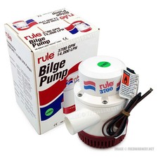 Rule 3700 GPH Boat Bilge Pump 24V DC Model 16A Non-Automatic 1-1/2