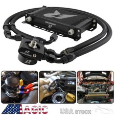 AN10 19 Row Oil Cooler Kit With Thermostatic For Subaru BRZ 13-19 Scion FR-S BK picture