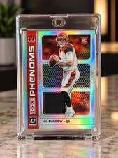 Joe Burrow Rookie Jersey Encased Rare Holographic picture