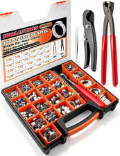 560PCS 22 Sizes Single Ear Hose Clamp Assortment Kit, 5.3 to 36.1Mm 304 Stainles picture