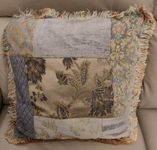 Vintage Patchwork Tassel Fringe Throw Coach Pillow picture
