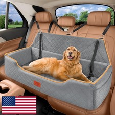 XIEEAOZEE Large Dog Car Seat for Pets Under 100 lbs Backseat Car Bed picture