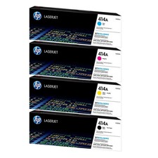 HP 414A Black/Cyan/Magenta/Yellow Standard Yield Toner Cartridge, Pack Of 4 picture