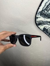 PRADA Men’s Línea rossa Black Designer Sunglasses (FREE SHIPPING) ✈️ picture