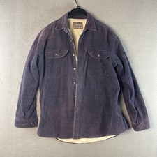 Expeditions by Wrangler Men’s Large Purple Corduroy Lined Shirt Jacket picture