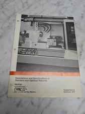 HARDINGE CHNC II+ CNC CHUCKER BAR MACHINE SUPPLEMENT BROCHURE 1072 SPECIFICATION picture