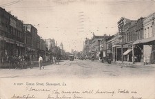 Texas Street Shreveport Louisiana Vtg Postcard I66 picture