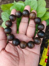 Genuine Kalimantan Malinau Sinking Agarwood Bracelet 16mm Natural Oud Wood picture