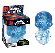 Nee Doh Blue Jelly Squish Jellyfish Super Solid Squishy Squeeze Toy Purple 🪼 picture