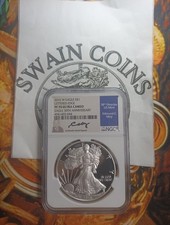 2016 W American Silver Eagle  PF70 UCAM Lettered Edge Edmund Moy Sig E20-64 picture