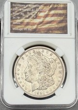 1921-D $1 Morgan Dollar - RARE VAM-1K2 Die Break Star Die Scratches picture