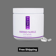 Beneve Amino Surge Essential Amino Acids EAA BCAA 210 Capsules 30 Servings picture