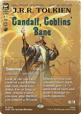 Gandalf, Goblins' Bane (Borderless) #242 (NM) The Hobbit (HOB) MTG picture