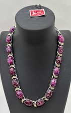 Vintage Coro Purple Thermoset Necklace LIFE Magazine Tag 16.5