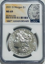 2021 D Morgan Silver Dollar NGC MS69 picture