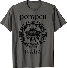 Vintage Gladiator Warrior T-Shirt Inspired by Pompeii, Italy Vacation picture