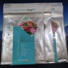 3x Crystal Clear Bags® Protective Closure Retail Pack 8 7/16