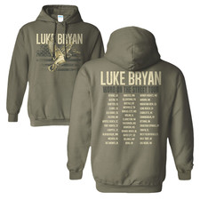 Luke Bryan Mallard Tour Hoodie, reprinted, 2-sided picture