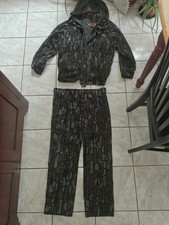 VINTAGE CABELAS WHITETAIL TREBARK FLEECE  JACKET /PANT Set picture