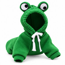 Frog Hoodie Pet Costume Dog Or Cat Halloween Cosplay Hooded Sweatshirt picture